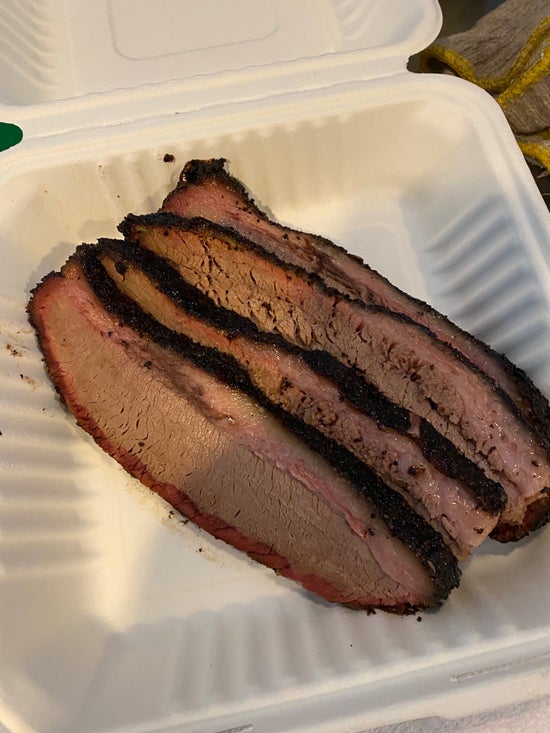 Brisket Plate — hand-sliced smoked brisket with sides